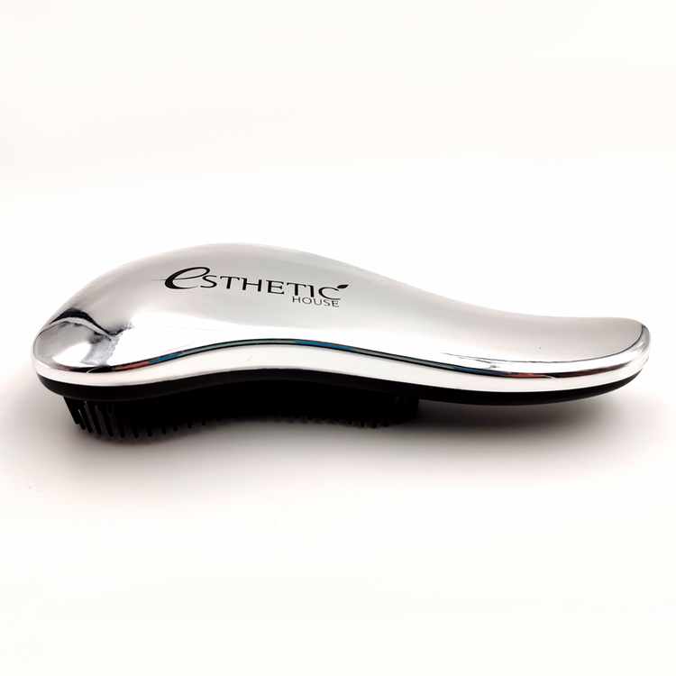 Esthetic House Hair Brush For Easy Comb Silver Гребінець для легкого розплутування і розгладження 18 * 7 см, сріблястий