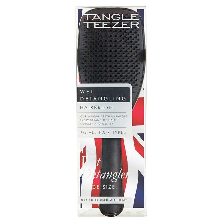 Гребінець для волосся Tangle Teezer. The Large Wet Detangler Black Gloss