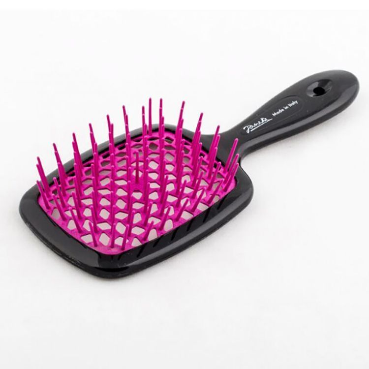 Janeke SUPERBRUSH-small BLACK/FUCHSIA. Расческа арт. 71SP234 FUX